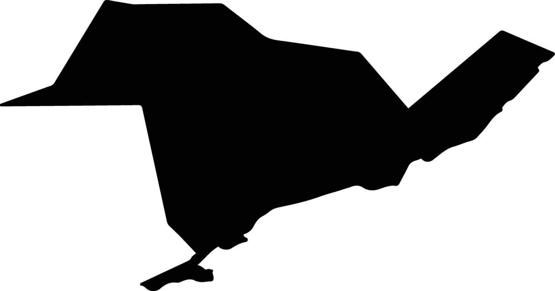 Kazygurtskiy Kazakhstan silhouette map vector
