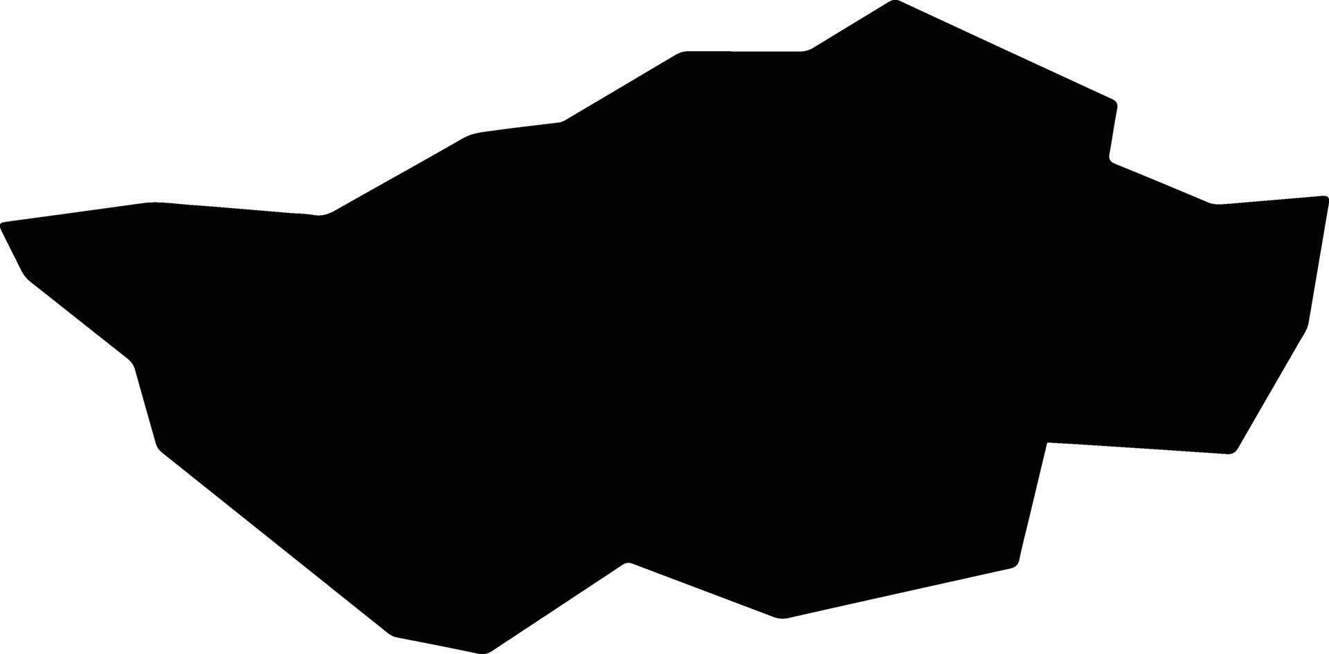 Keerqinzuoyihouqi China silhouette map vector