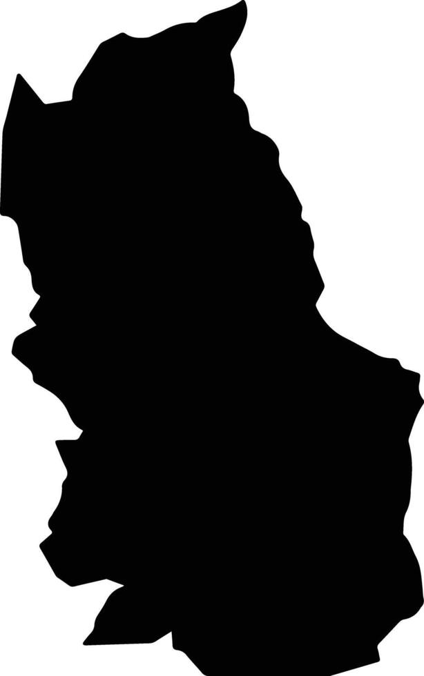 Keiyo South Kenya silhouette map vector