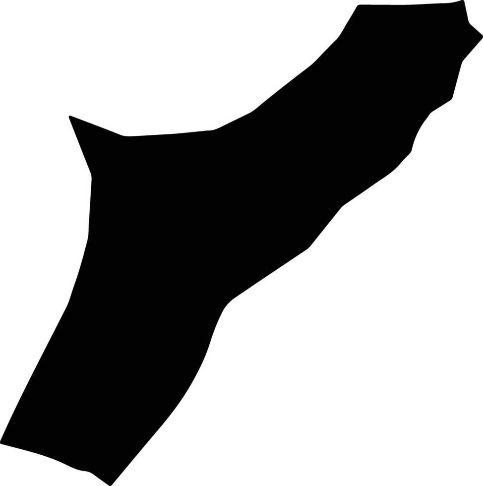 Kelardasht Iran silhouette map vector