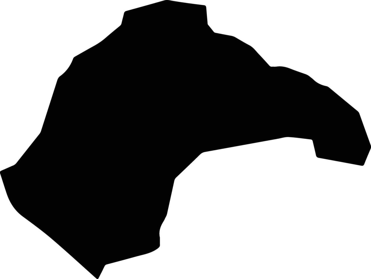Kelle Congo silhouette map vector
