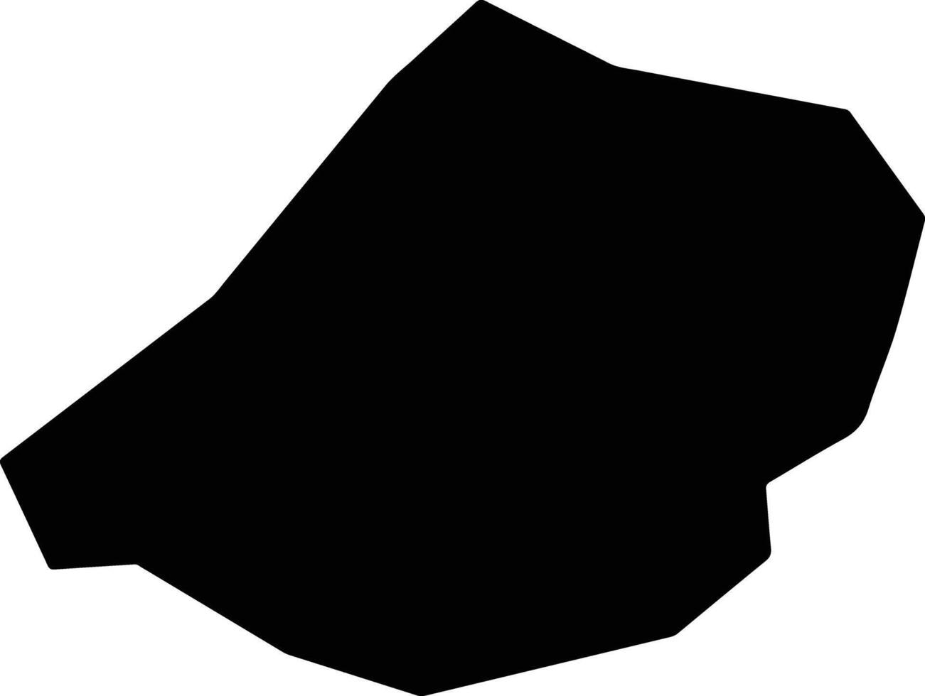 Kelokedara Cyprus silhouette map vector