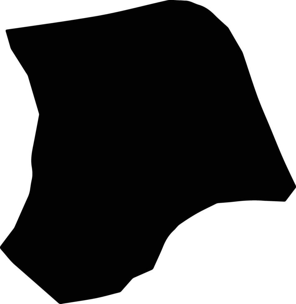 Kemer Turkey silhouette map vector