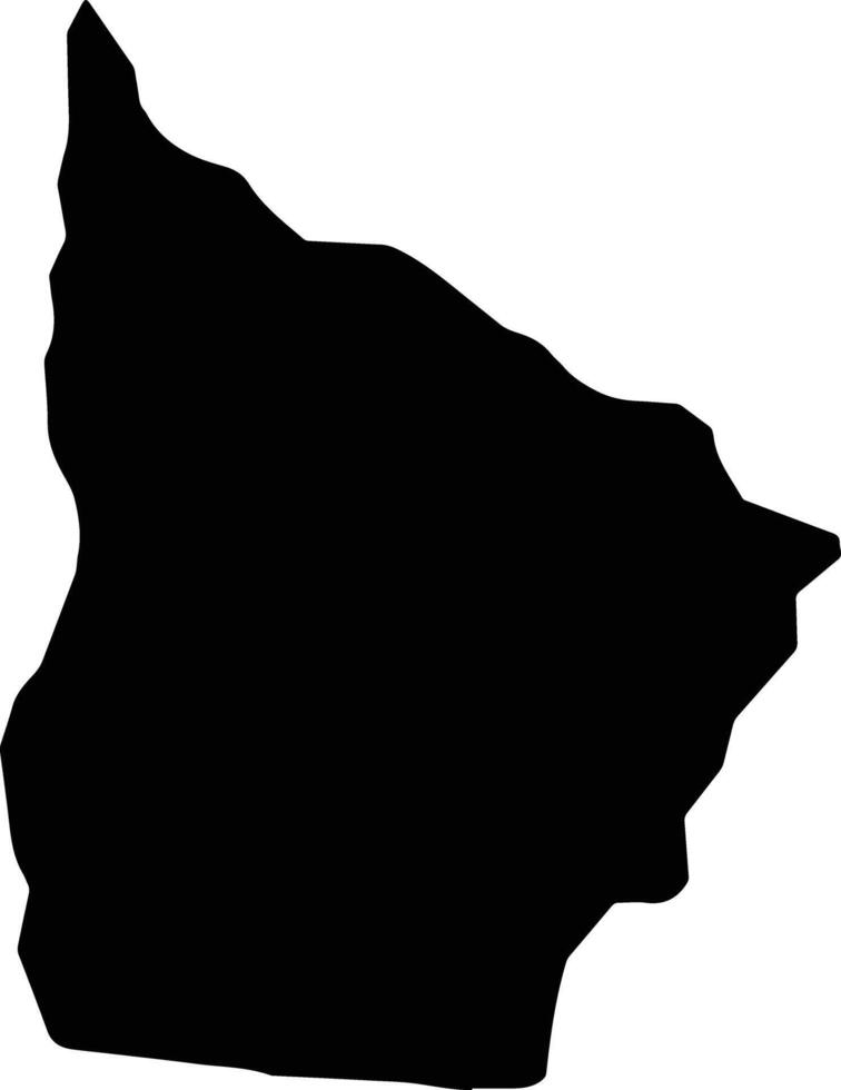 Kendal Jamaica silhouette map vector
