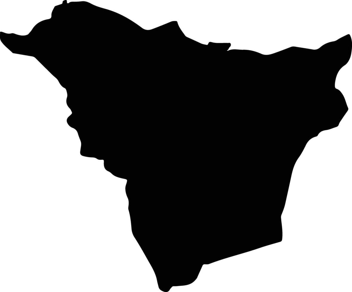 Kepahiang Indonesia silhouette map vector