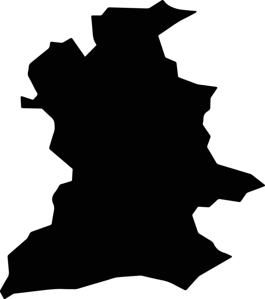 Kepez Turkey silhouette map vector