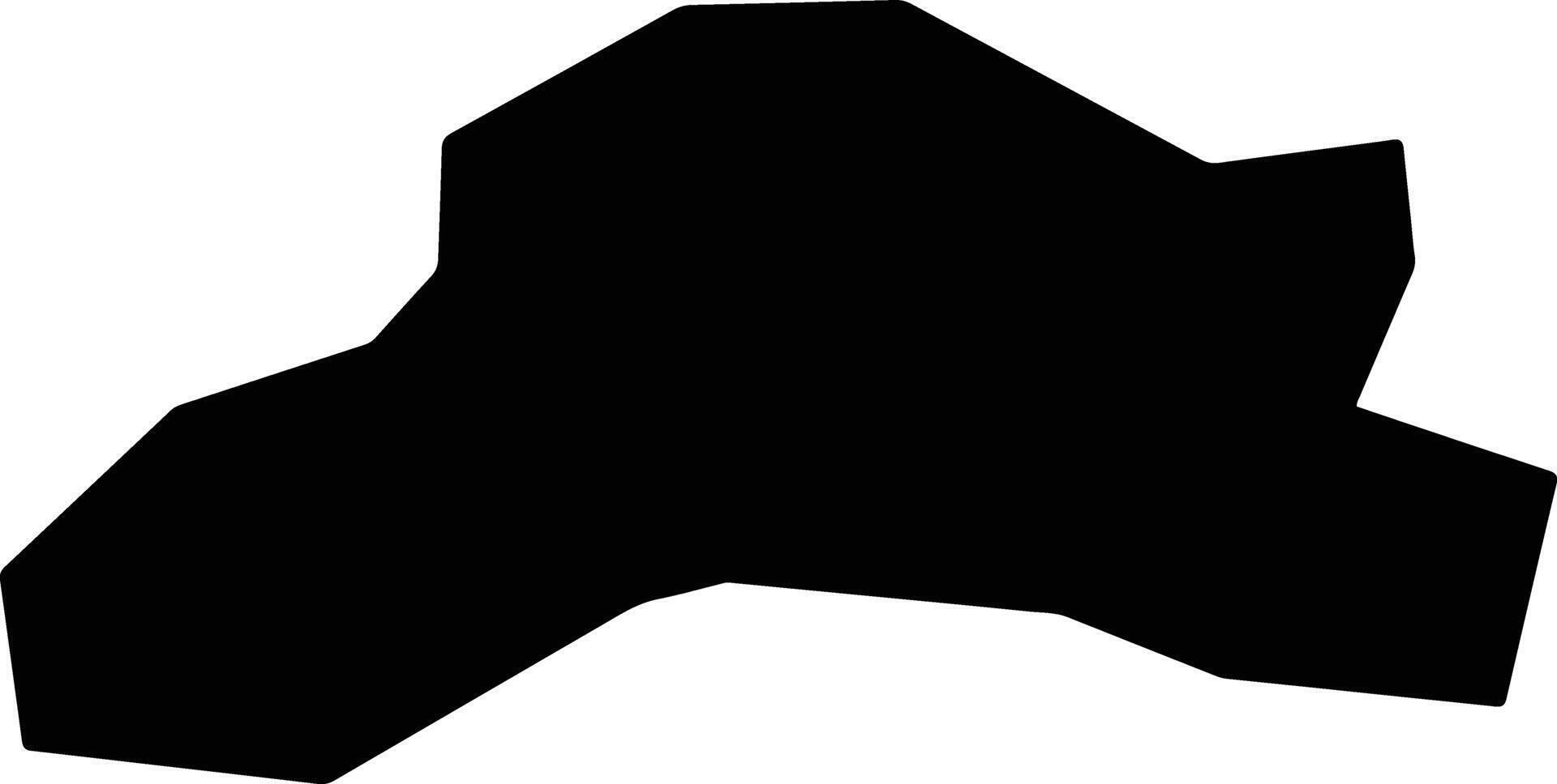 Kepingxian China silhouette map vector