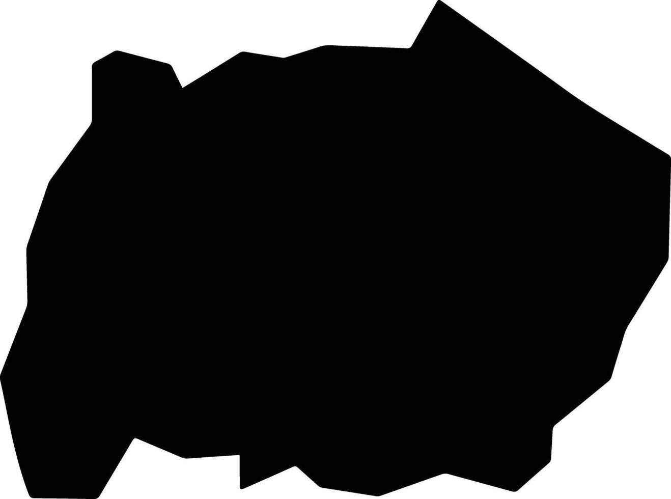 Keran Togo silhouette map vector