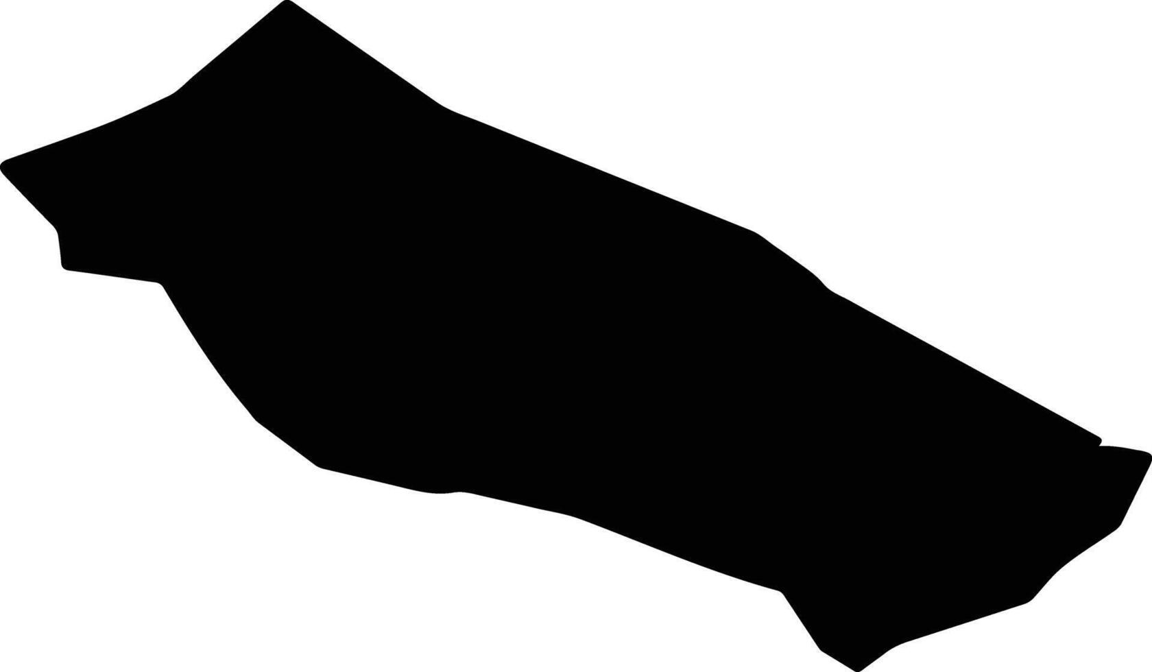 Kerki Turkmenistan silhouette map vector
