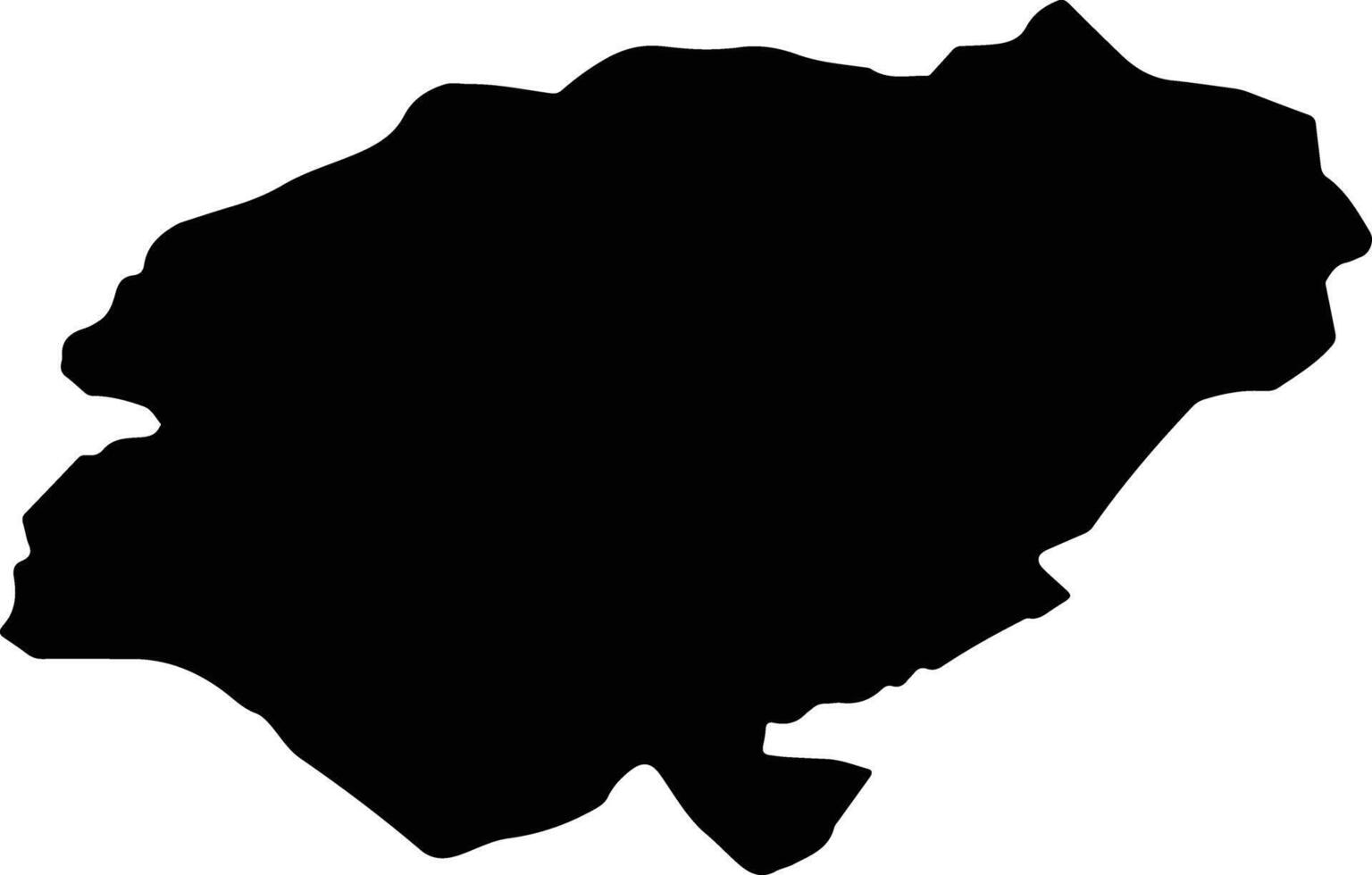 Keskin Turkey silhouette map vector
