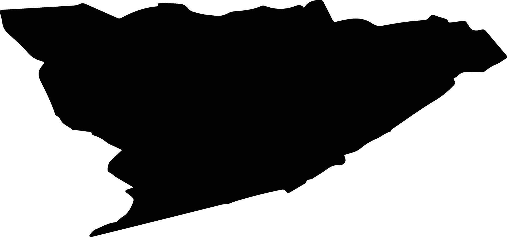 Keski Karjalan seutukunta Finland silhouette map vector