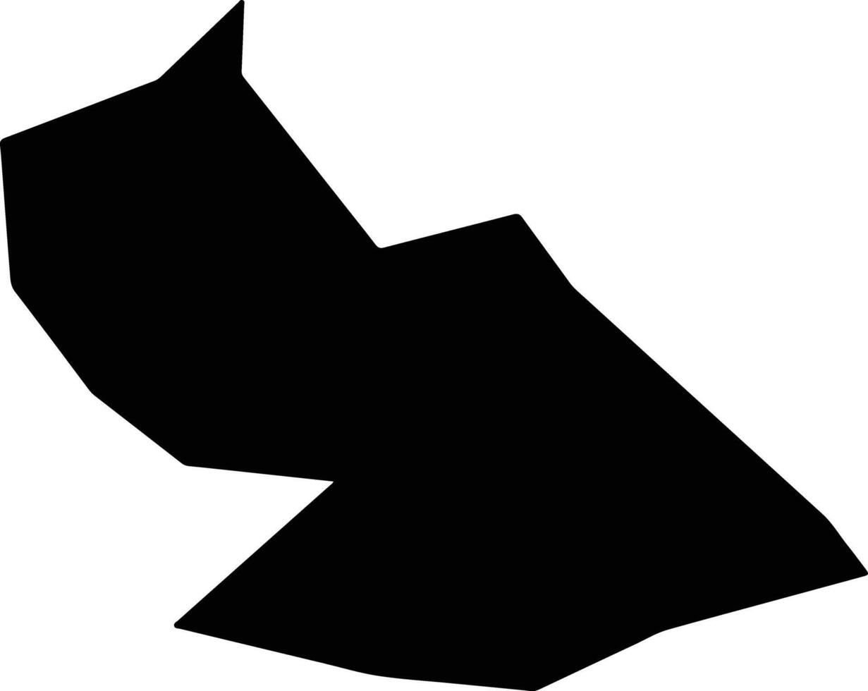 Kesm Awal Assuit Egypt silhouette map vector
