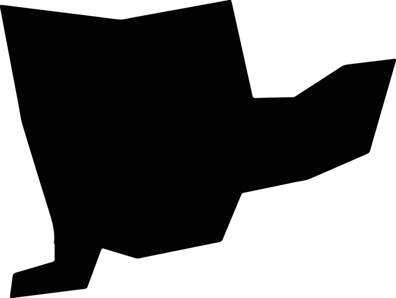 Kesm Mallawi Egypt silhouette map vector