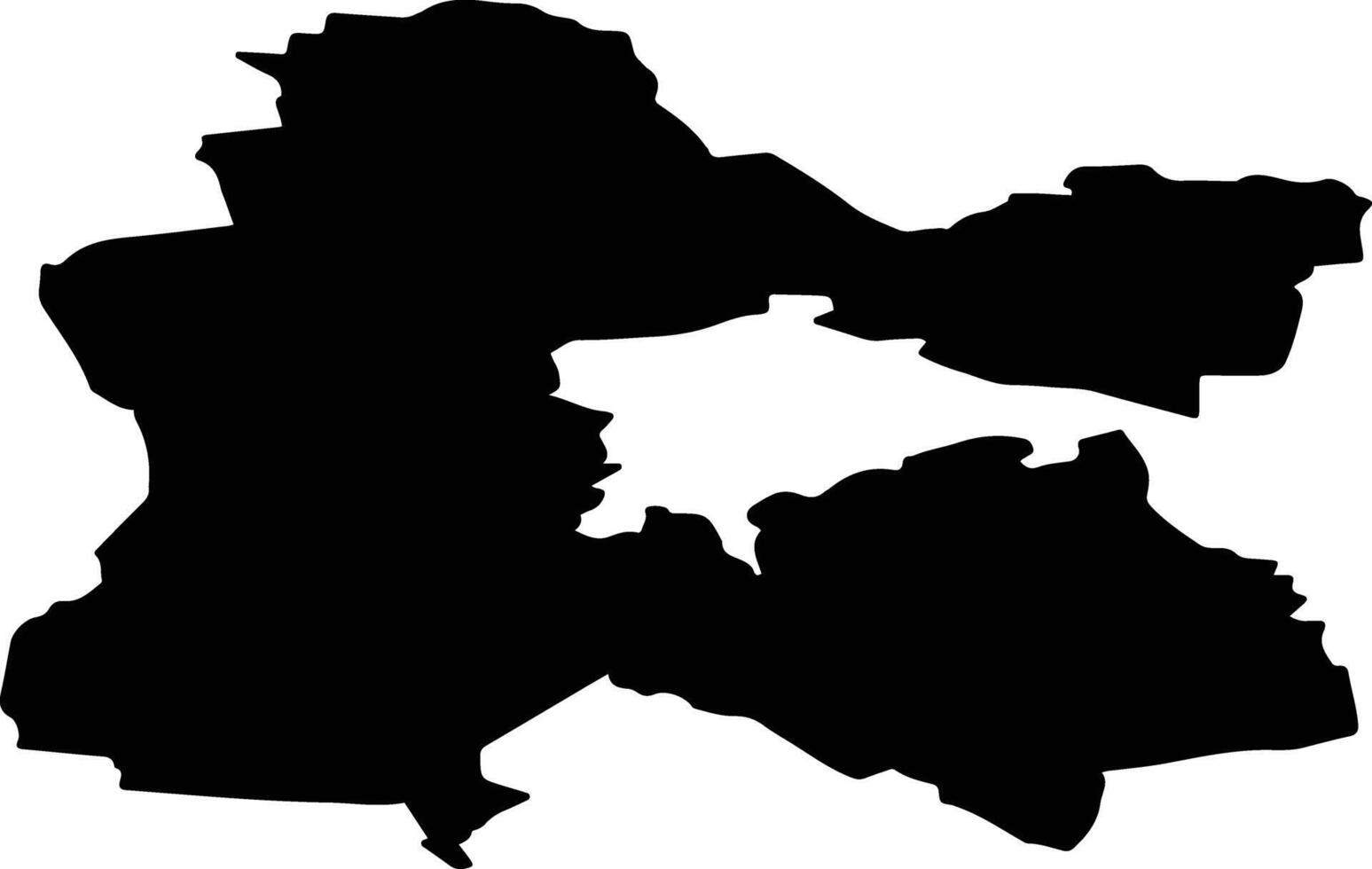 Ketovsky District Russia silhouette map vector