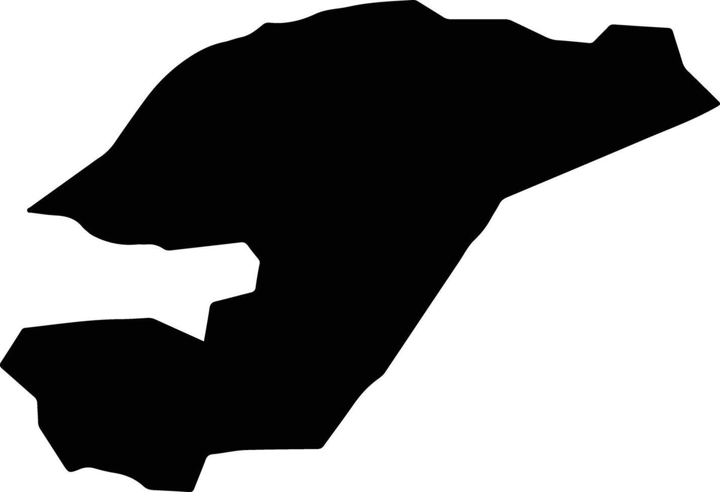 Keystone Jamaica silhouette map vector