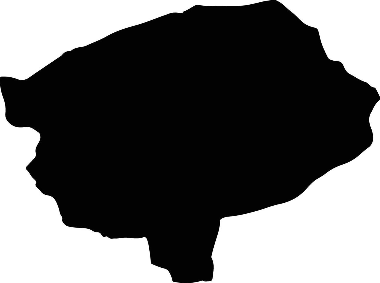 Kham Sakaesaeng Thailand silhouette map vector