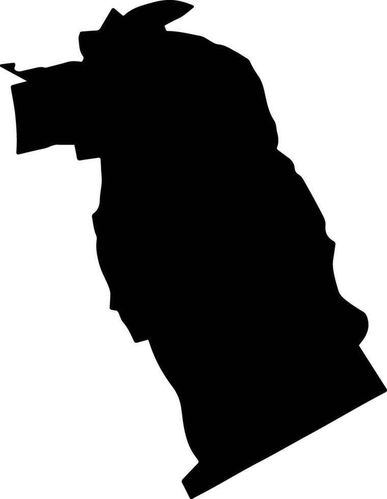 Khan Na Yao Thailand silhouette map vector