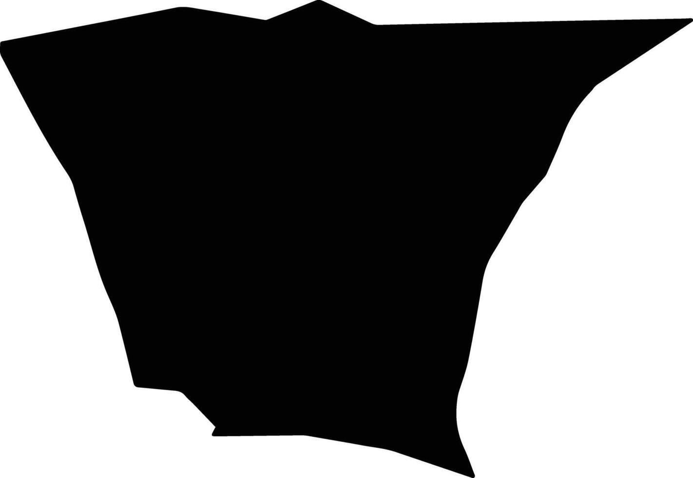 Khani Chahar Bagh Afghanistan silhouette map vector