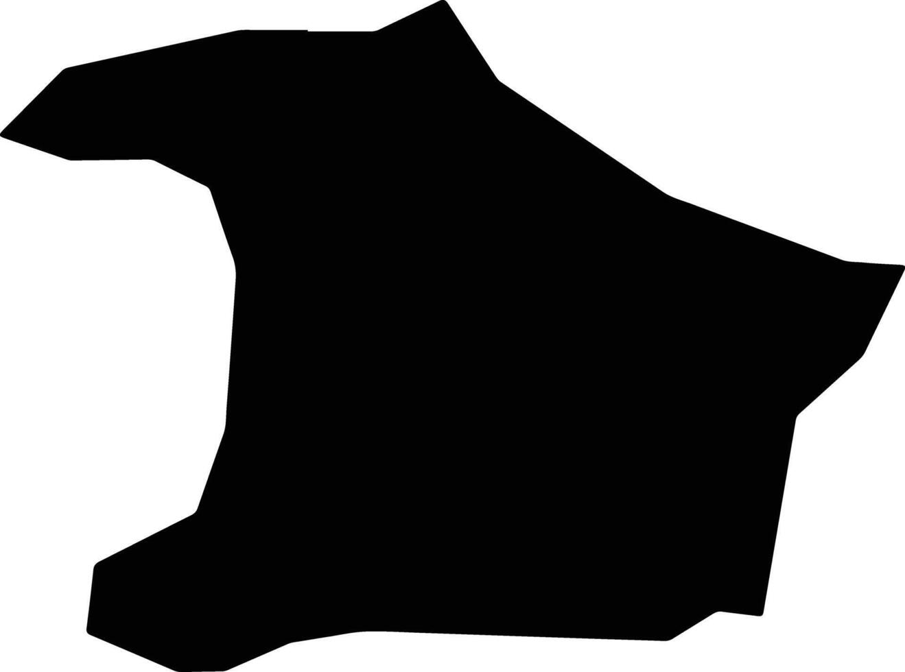 Khaniqa Afghanistan silhouette map vector