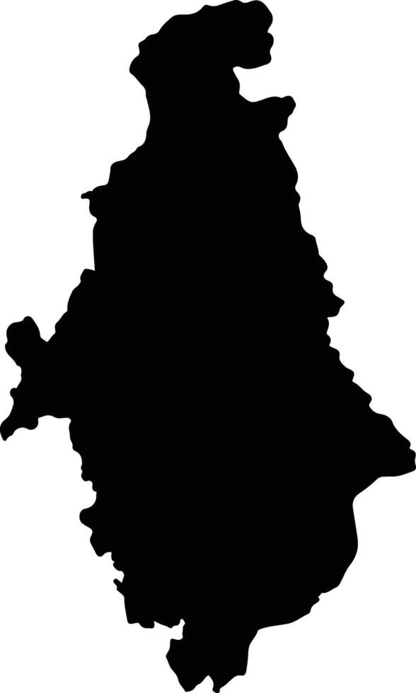 Khao Khitchakut Thailand silhouette map vector