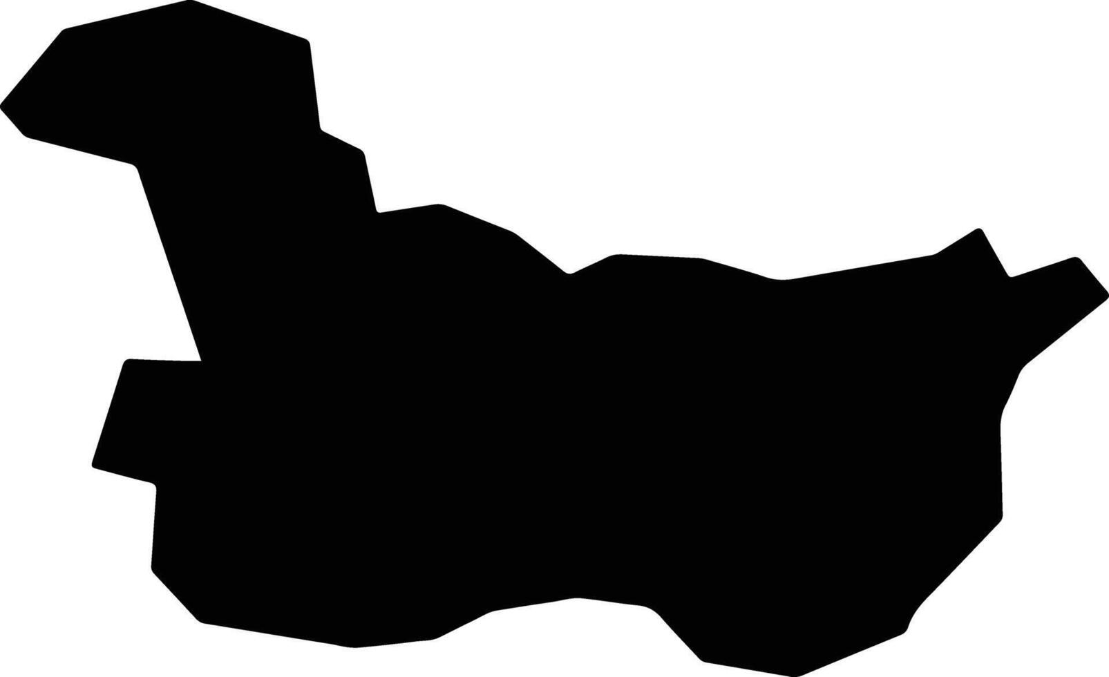 Kharwar Afghanistan silhouette map vector