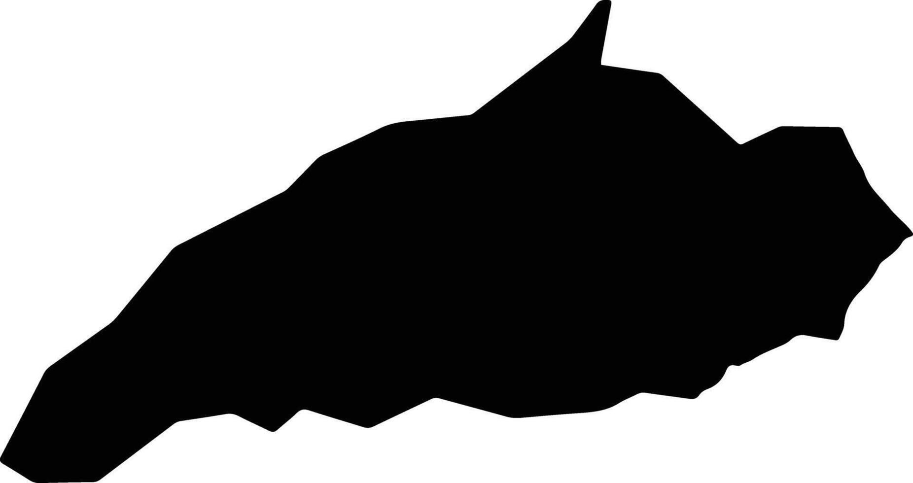 Khas Kunar Afghanistan silhouette map vector