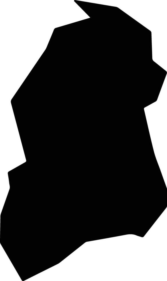 Khash Afghanistan silhouette map vector