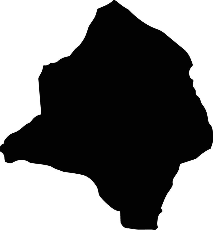 Khashuri Georgia silhouette map vector