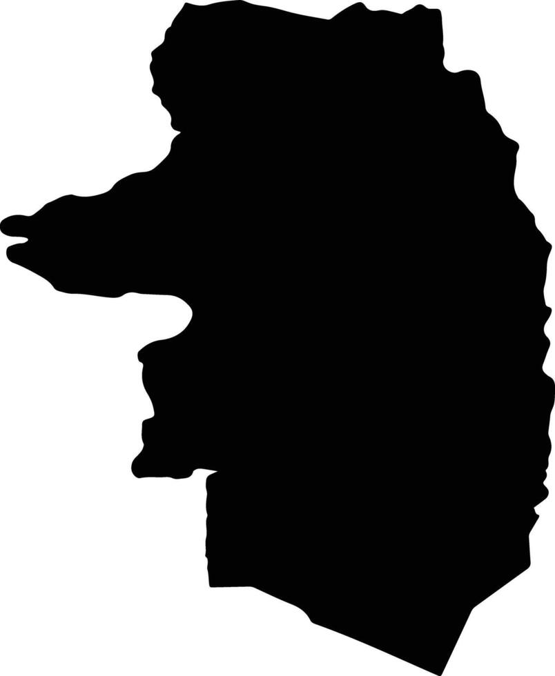 Khaybar Saudi Arabia silhouette map vector