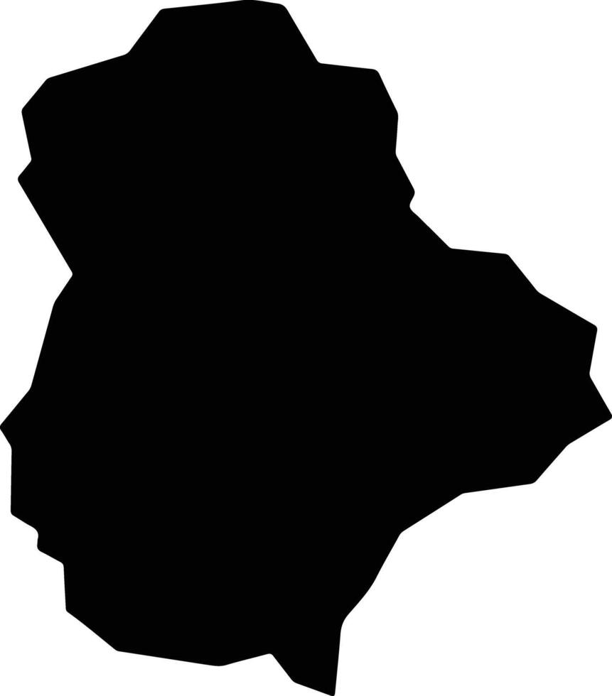 Khinjan Afghanistan silhouette map vector