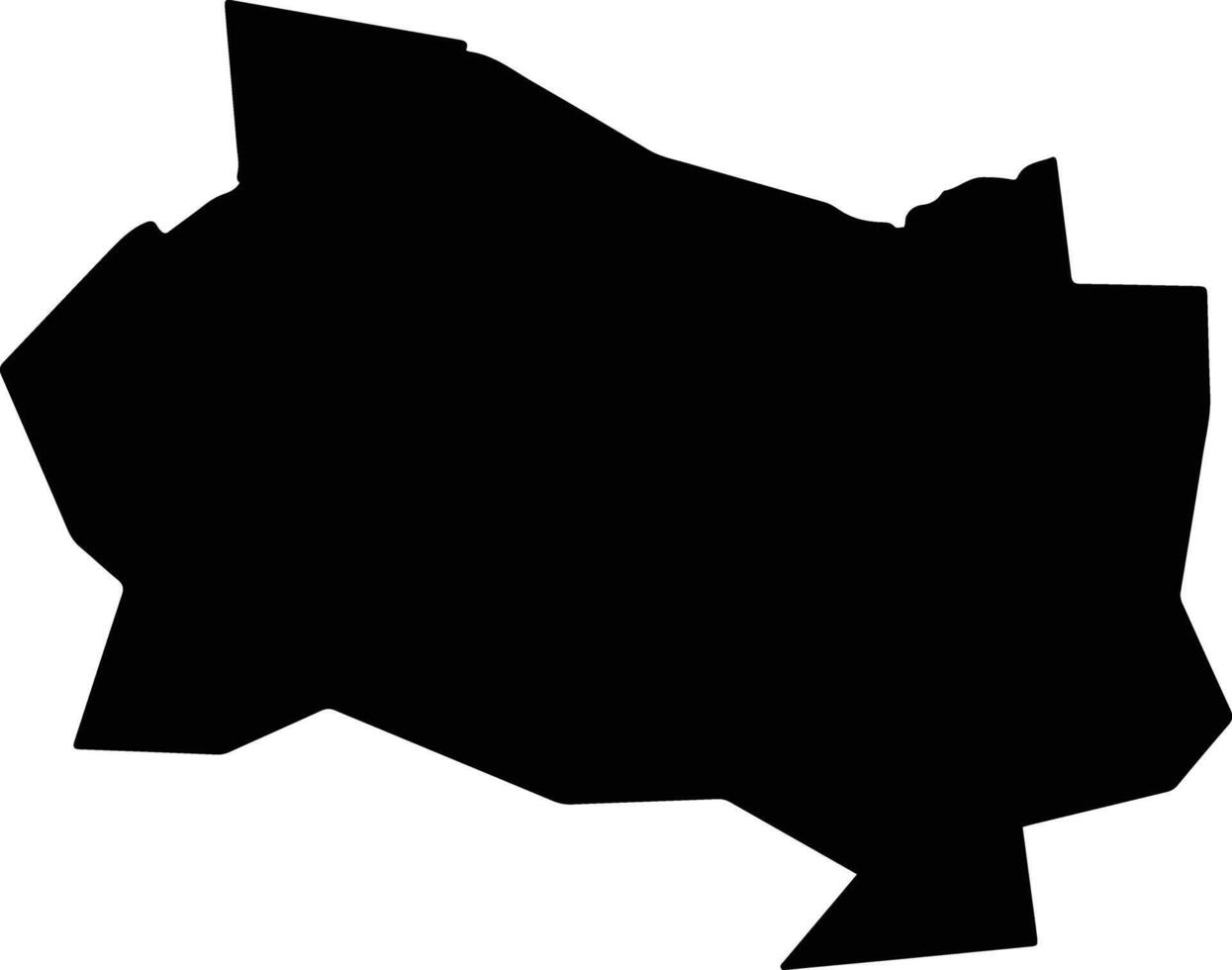 Khobdinskiy Kazakhstan silhouette map vector