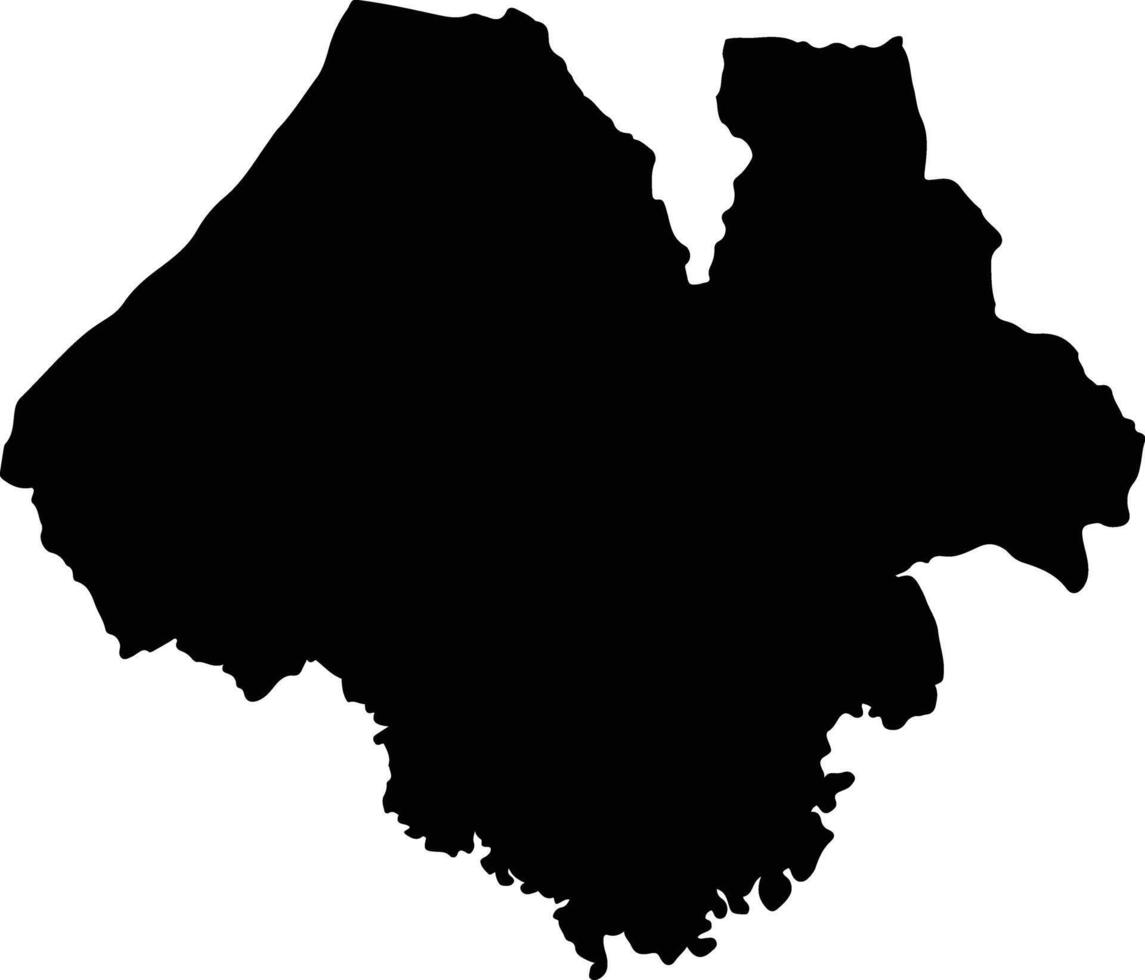 Khok Pho Chai Thailand silhouette map vector