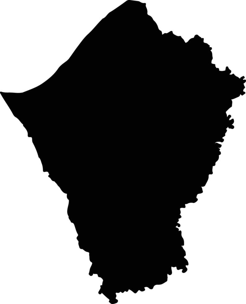 Khon Sawan Thailand silhouette map vector