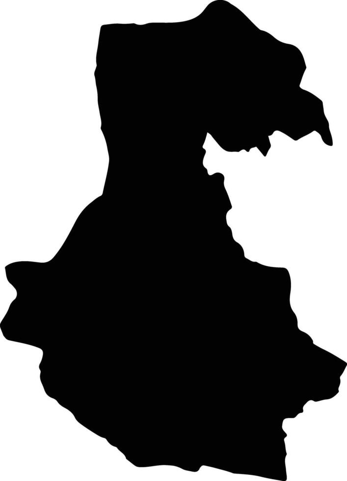 Khong Laos silhouette map vector