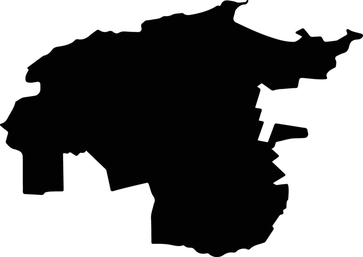 Khorolsky District Russia silhouette map vector