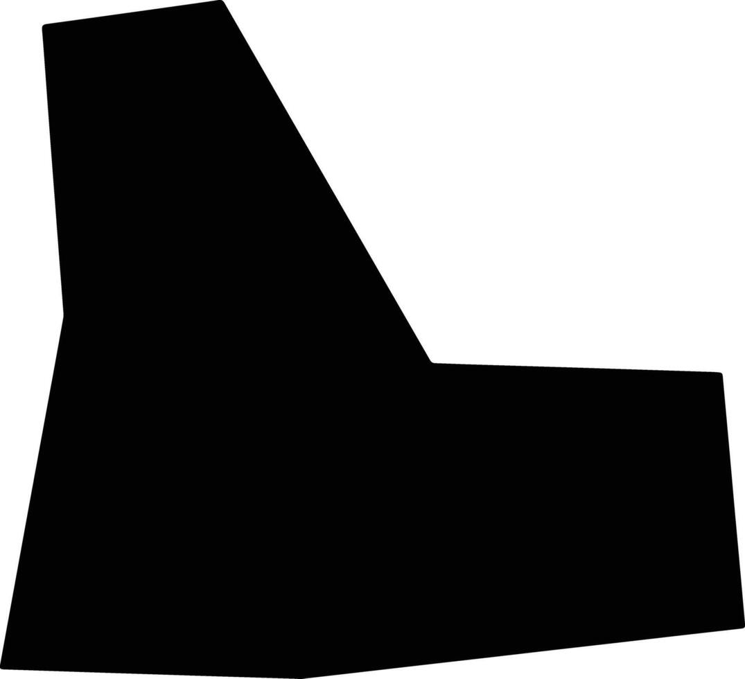 Khorixas Namibia silhouette map vector