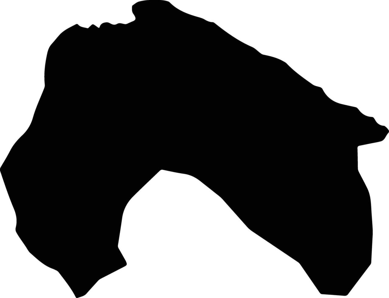 Khounkham Laos silhouette map vector
