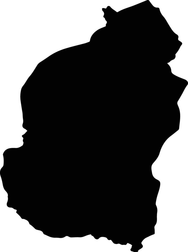 Khun Han Thailand silhouette map vector