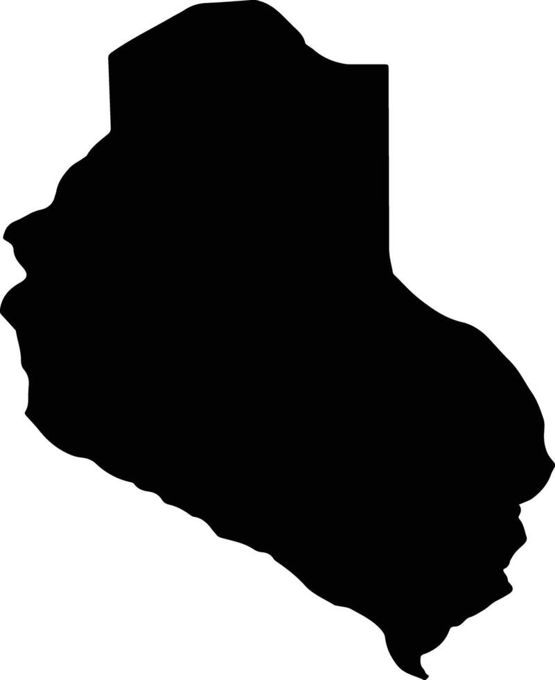 Khulo Georgia silhouette map vector