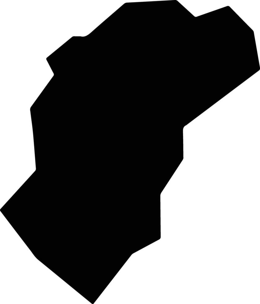 Khushab Pakistan silhouette map vector