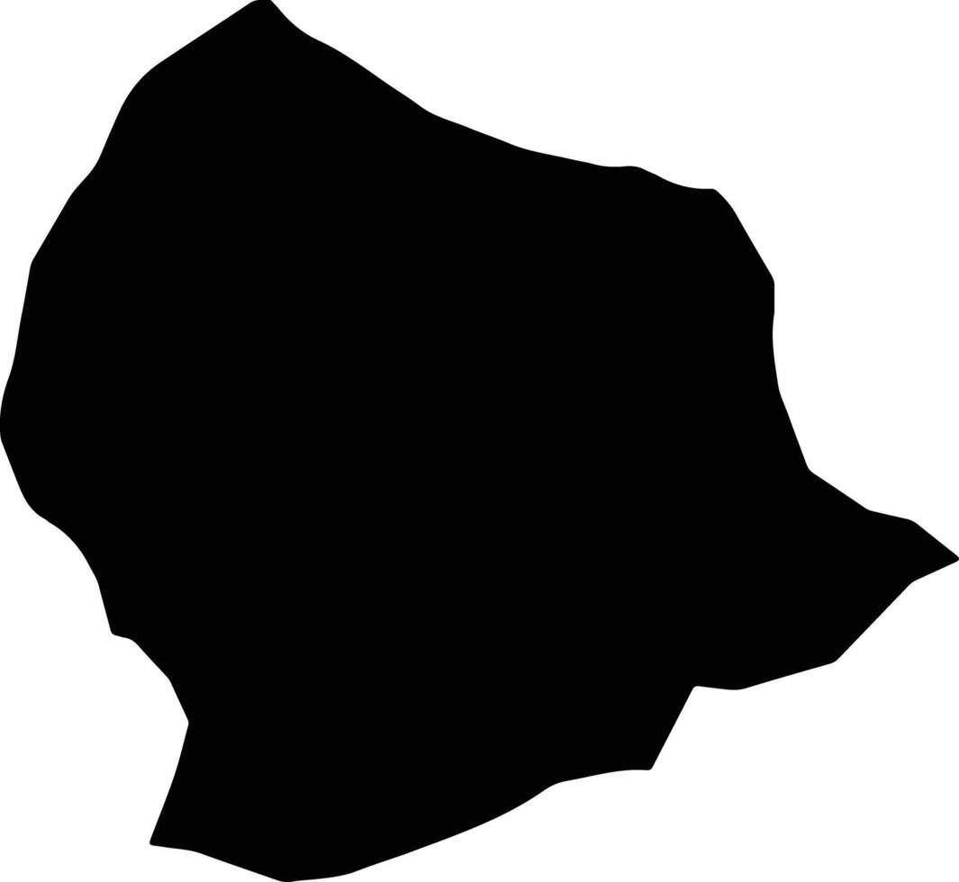 Khwaja Du Koh Afghanistan silhouette map vector
