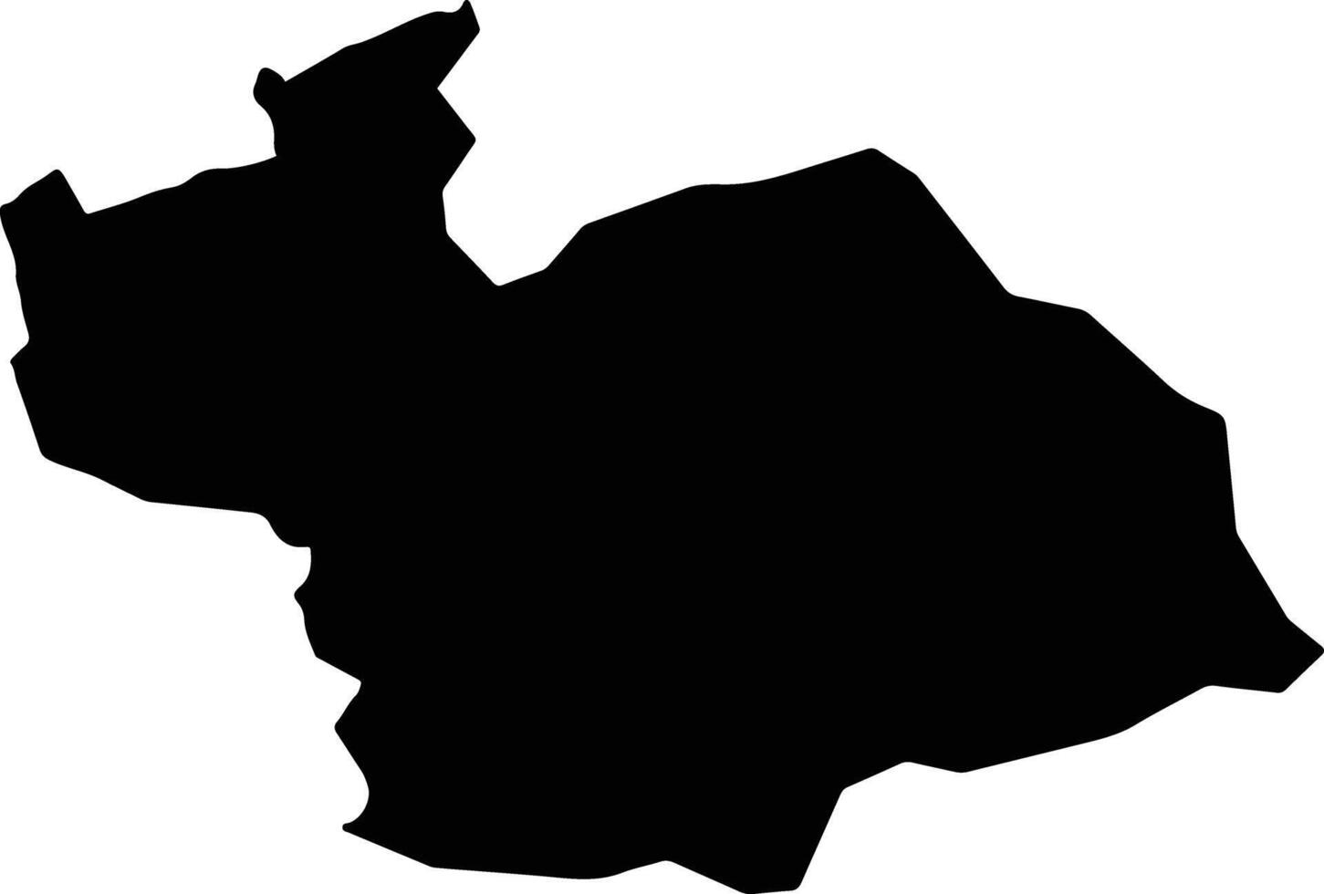 Khwahan Afghanistan silhouette map vector