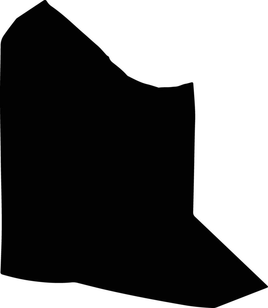 Kiang East Gambia silhouette map vector