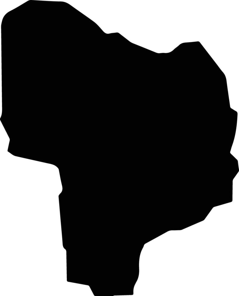 Kibanda Uganda silhouette map vector