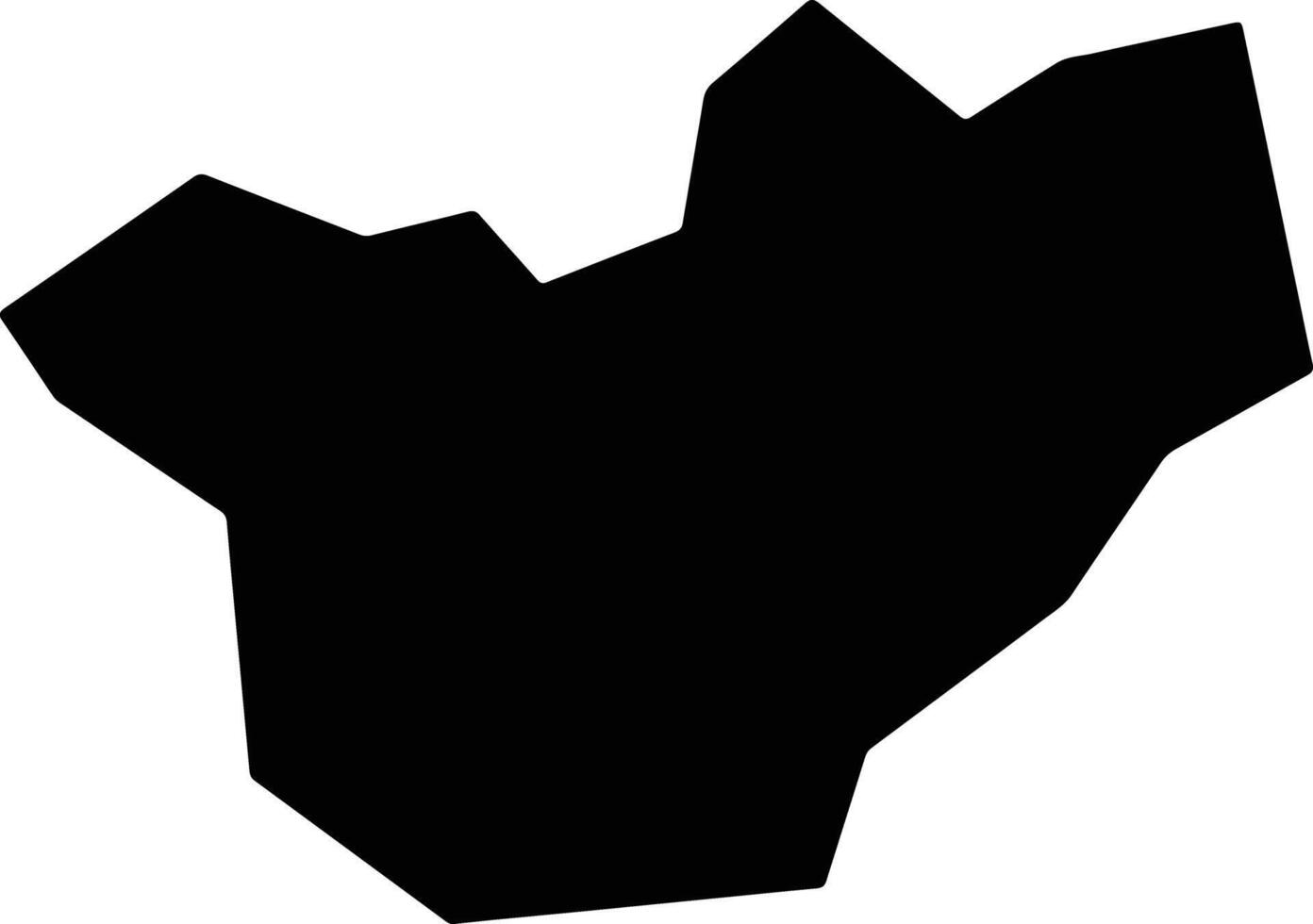 Kibuku Uganda silhouette map vector