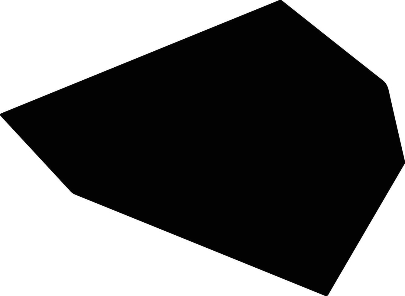 Kichevo North Macedonia silhouette map vector