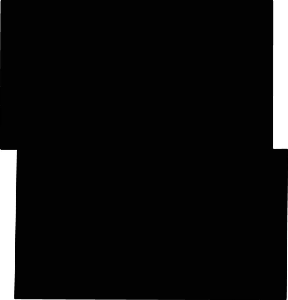 Kidder United States silhouette map vector