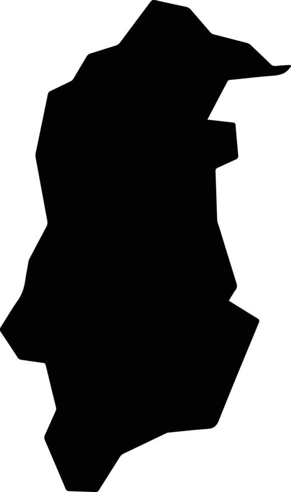 Kiganda Burundi silhouette map vector