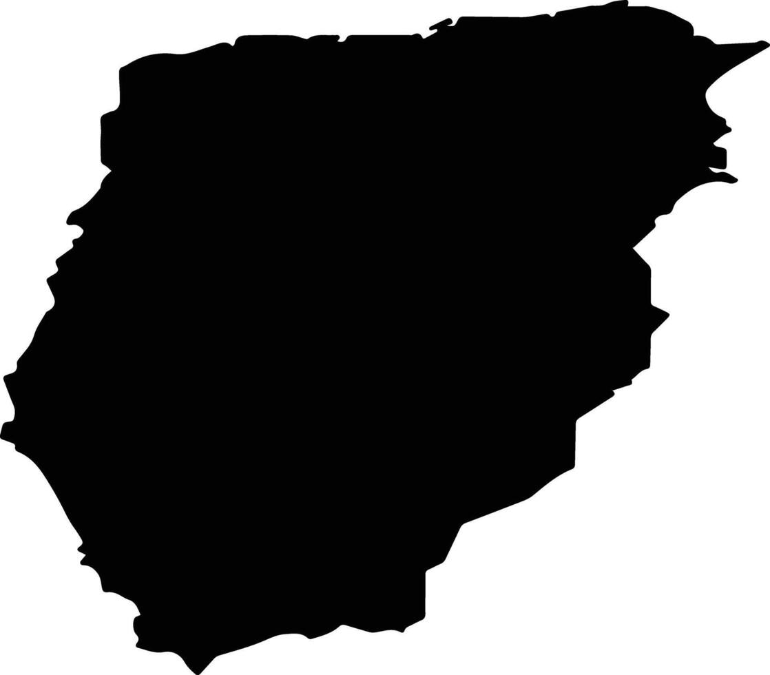 Kihnu vald Estonia silhouette map vector