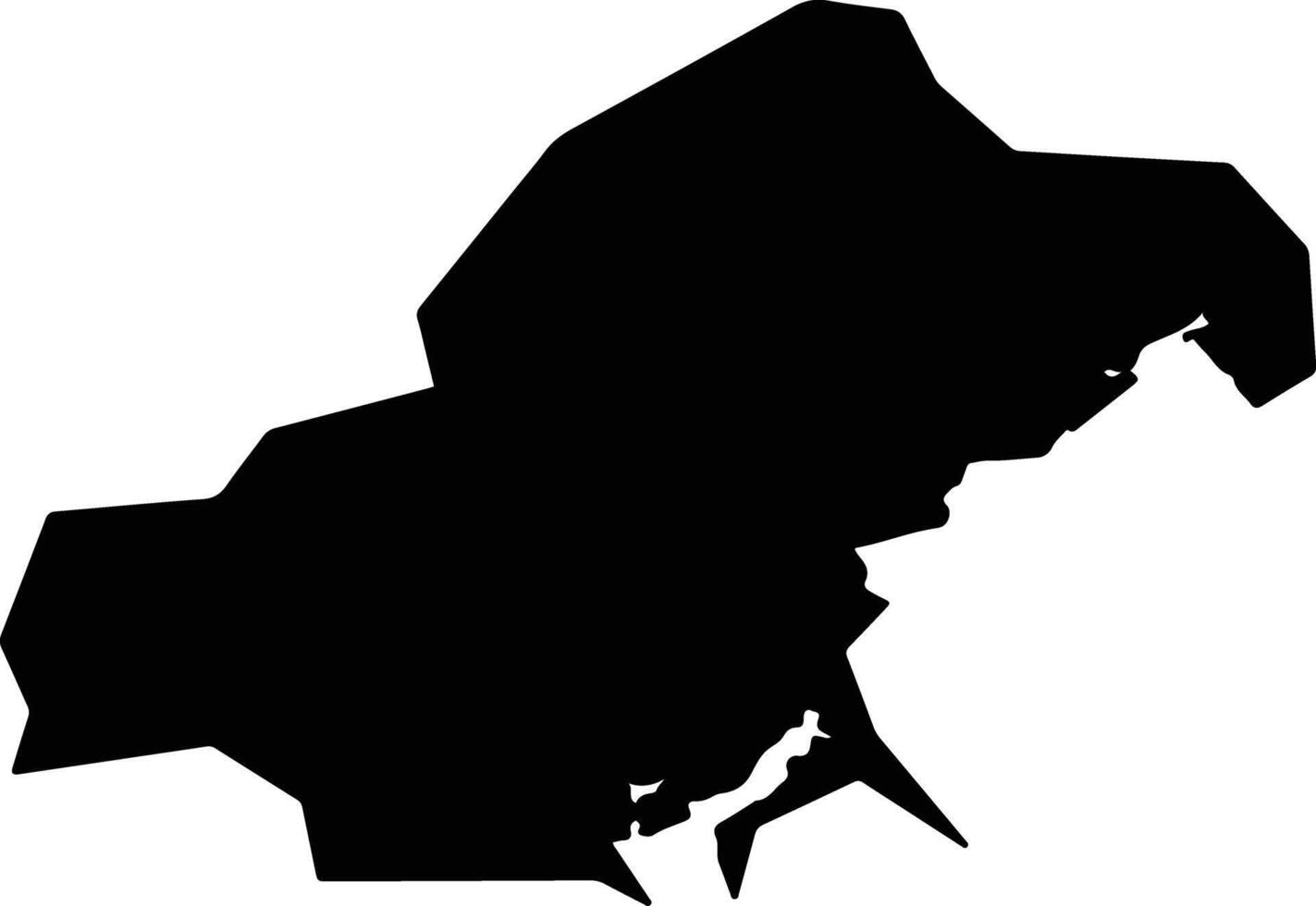 Kihoku Japan silhouette map vector
